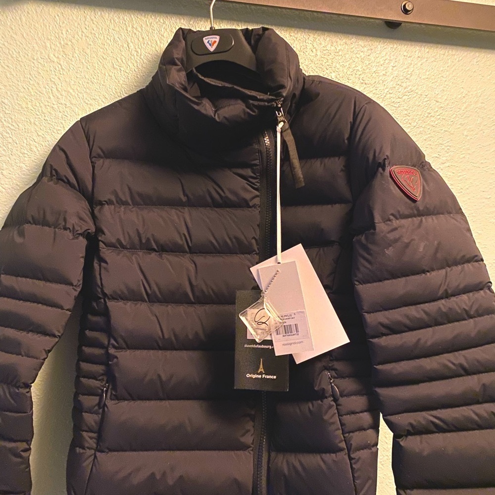 Rossignol 1907 four way stretch jacket, asymmetrical zip, tall collar